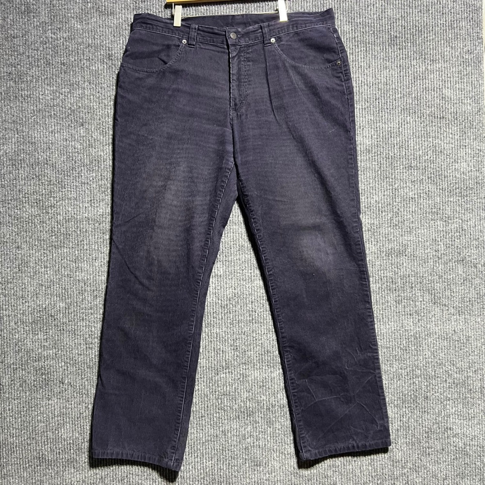 Patagonia Corduroy Pants‎ Mens 36 Navy Blue Organic Cotton Straight Leg Casual